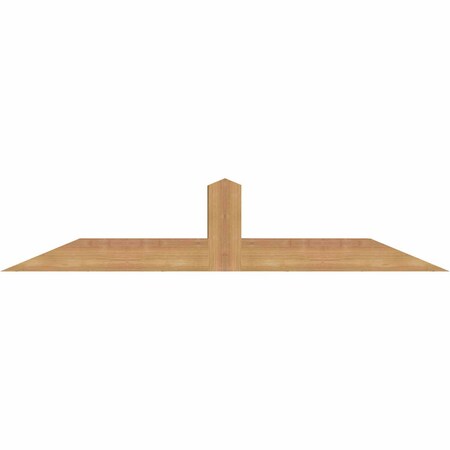Ekena Millwork Portland Smooth Timber Gable Bracket, Western Red Cedar, 48"W x 10"H x 3 1/2"D x 3 1/2"F, 5/12 Pitch GBW048X10X0404POR00SWR